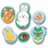 Clementoni Baby Animal Families Eva Mat Tappeto Puzzle per Bambini 0 Mesi+, Tappeto Gioco Morbido 120x120 cm in Schiuma con 6 F
