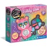 Clementoni Crazy Chic - Teddy Glow Trousse Trucchi, Cofanetto Make-Up Bambini 6+ Anni, Palette con 6 Ombretti Colorati e Rosset