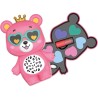 Clementoni Crazy Chic - Teddy Glow Trousse Trucchi, Cofanetto Make-Up Bambini 6+ Anni, Palette con 6 Ombretti Colorati e Rosset