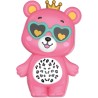 Clementoni Crazy Chic - Teddy Glow Trousse Trucchi, Cofanetto Make-Up Bambini 6+ Anni, Palette con 6 Ombretti Colorati e Rosset