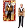 Barbie Signature - Ken Magia delle Feste 2025, bambola da collezione con tuta elegante e giacca dorata, confezione da esporre, 