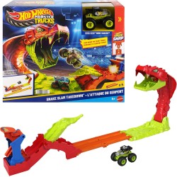Hot Wheels Monster Trucks Snake Slam Takedown e Bone Shaker Esclusivo