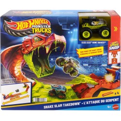 Hot Wheels Monster Trucks Snake Slam Takedown e Bone Shaker Esclusivo