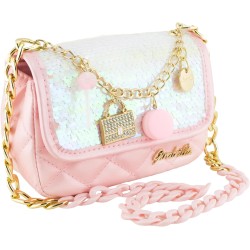 Girabrilla Glamour - Borsetta Sofi Bon Bon con Paillettes Reversibili, Tracolla e Charms