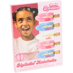 Beauty Routine - Mollette Amichette, Set di Mollette Perlescenti in 3 Colori