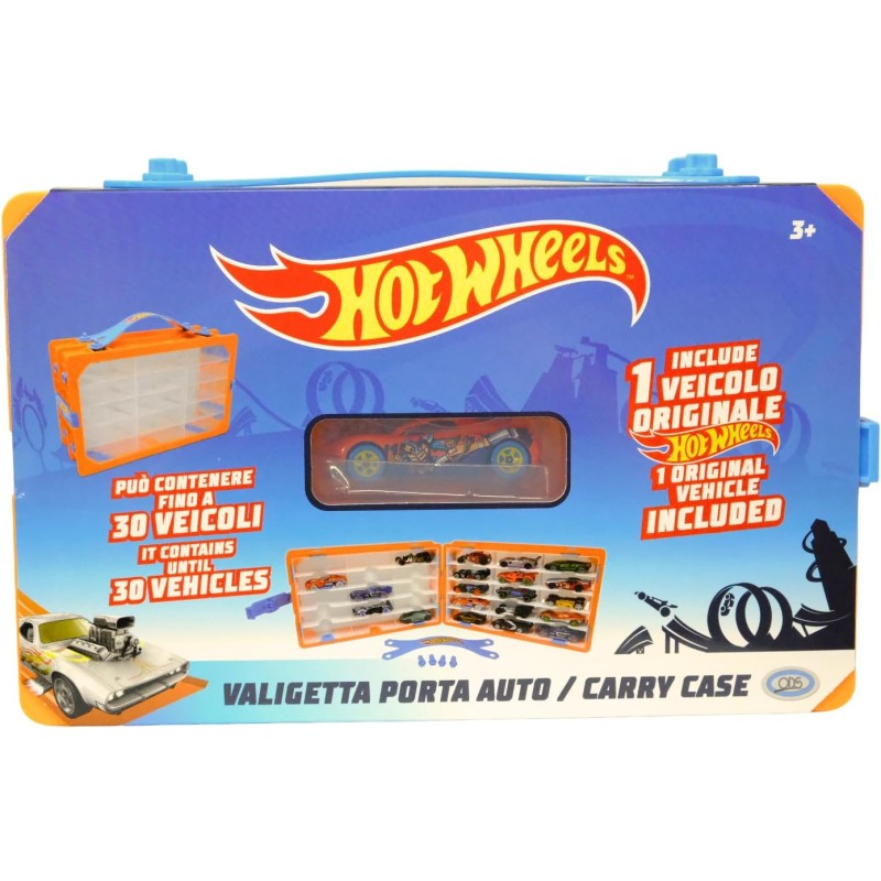 ODS - Hot Wheels, Carry Case Valigetta Porta Veicoli Apribile