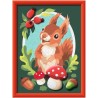 Ravensburger - CreArt Serie D - Scoiattolo con Gesso 3D | Kit Pittura Bambini | Dimensione Di 25 x 18,30 | Giochi Bambina 9 Ann