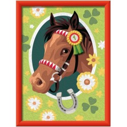 Ravensburger - CreArt Serie D - Cavallo con Gesso 3D | Kit Pittura Bambini | Dimensione Di 25 x 18,30 | Giochi Bambina 9 Anni |