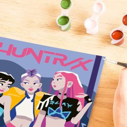 Ravensburger - CreArt K Pop Demon Hunters, Dipingere con i numeri 12+ anni