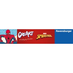 Ravensburger CreArt, Dipingere con i numeri per adulti – Trend Marvel: Ultimate Spider-Man – L eroe del quartiere
