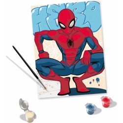 Ravensburger CreArt, Dipingere con i numeri per adulti – Trend Marvel: Ultimate Spider-Man – L eroe del quartiere