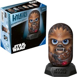 Ravensburger - Puzzle 3D, Hylkies Chewbecca, Star Wars, Puzzle per Adulti e Bambini 12+ Anni, Idea Regalo, Modellismo, 54 Pezzi