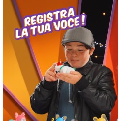 Rocco Giocattoli Kibo Blue, Bulldog Francese Interattivo, per Bambini dai 5 anni in su, Due Modalià di Gioco