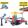 Dickie - Fast & Furious Wrecking Crash Course, Pista Motorizzata con Luci e Suoni, Gru con Palla Demolitrice, 2 Auto Die-Cast I