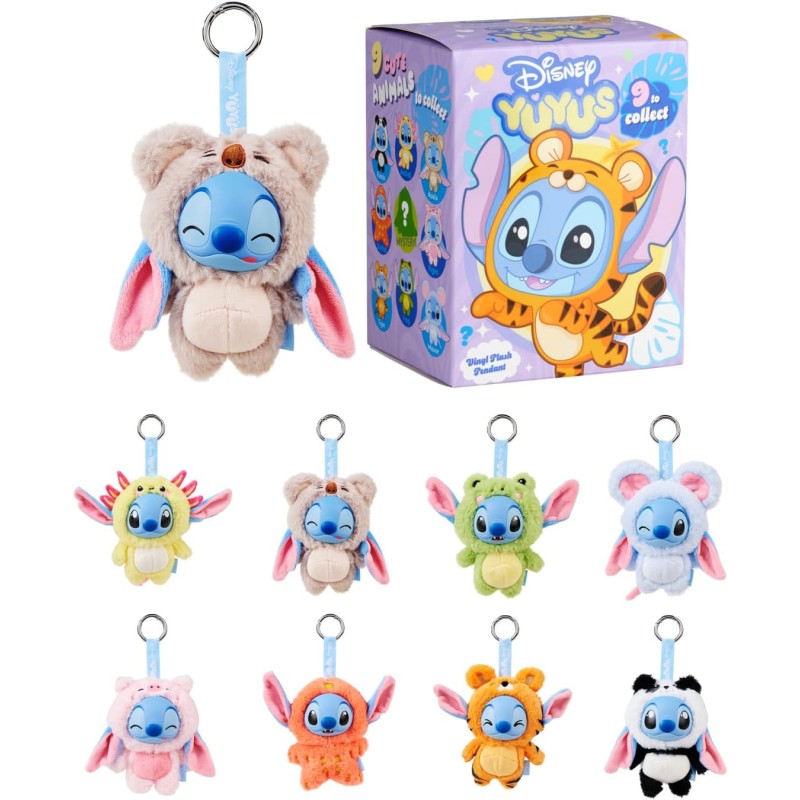 Disney YuYus Stitch, Personaggio da collezione in scatola a sorpresa, altezza12 cm, 8 soggetti assortiti, +12 mesi