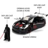 Jada Toys - Star Wars Porsche 911 GT3 RS 1:24 con Personaggio, Modellino Die-Cast Premium, Auto Collezione Film Star Wars, +3 A