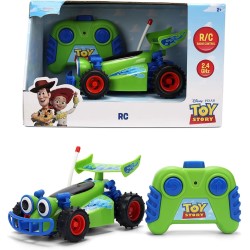 Jada Disney Pixar Toy Story Auto telecomandata Buggy 14 cm, facile da usare, 2,4 GHz, 1 canale, giocattolo per bambini +2 anni