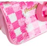 Girabrilla Glamour - Borsetta Vichy Vibes con Paillettes Reversibili, Maniglia con Perle, Tracolla e Charms GB