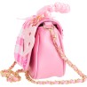 Girabrilla Glamour - Borsetta Vichy Vibes con Paillettes Reversibili, Maniglia con Perle, Tracolla e Charms GB