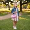 Girabrilla Glamour - Borsetta Vichy Vibes con Paillettes Reversibili, Maniglia con Perle, Tracolla e Charms GB