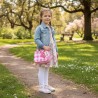 Girabrilla Glamour - Borsetta Vichy Vibes con Paillettes Reversibili, Maniglia con Perle, Tracolla e Charms GB