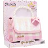 Girabrilla Glamour - Borsetta Gio Gio Glow con Paillettes Reversibili, Maglia con Perle, Tracolla e Charms Cuore