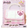 Girabrilla Glamour - Borsetta Gio Gio Glow con Paillettes Reversibili, Maglia con Perle, Tracolla e Charms Cuore
