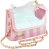 Girabrilla Glamour - Borsetta Gio Gio Glow con Paillettes Reversibili, Maglia con Perle, Tracolla e Charms Cuore
