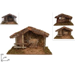Capanna Sughero & Muschio 43x25x24 cm, 2 assortimenti, 1 pezzo