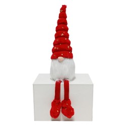 Gnomo Seduto Elfo Rosso 55 cm