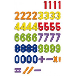 Quercetti- Gioco con Numeri Magnetici, Multicolore, 05463