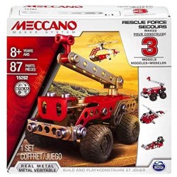 MECCANO Cars, Multimodels, Rescue Squad 3 Model Set, Multicolore, 3 Modelli, 6026714