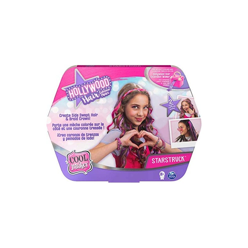 Cool Maker Kit di Ricarica Hollywood Hair, Extension per Acconciature e Stili, dagli 8 Anni, 6058276