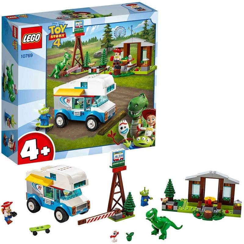 lego juniors toy story 4 vacanza in camper, gioco per bambini, multicolore, 282 x 262 x 76 mm, 10769