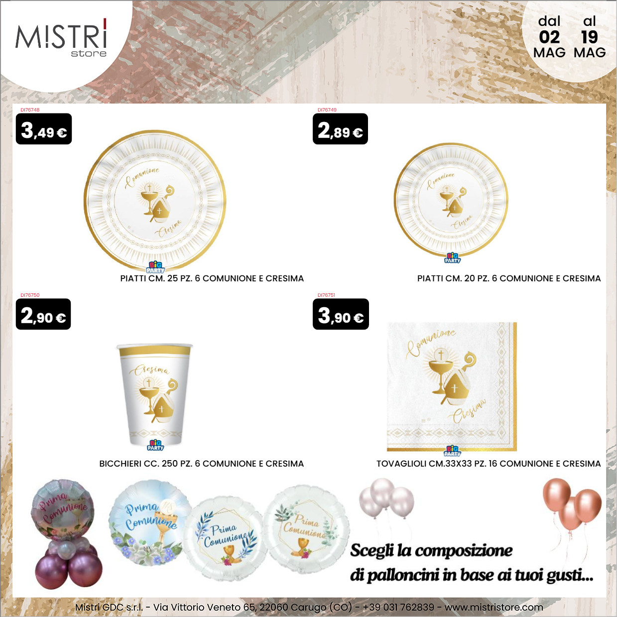 Comunioni e Cresime 2025